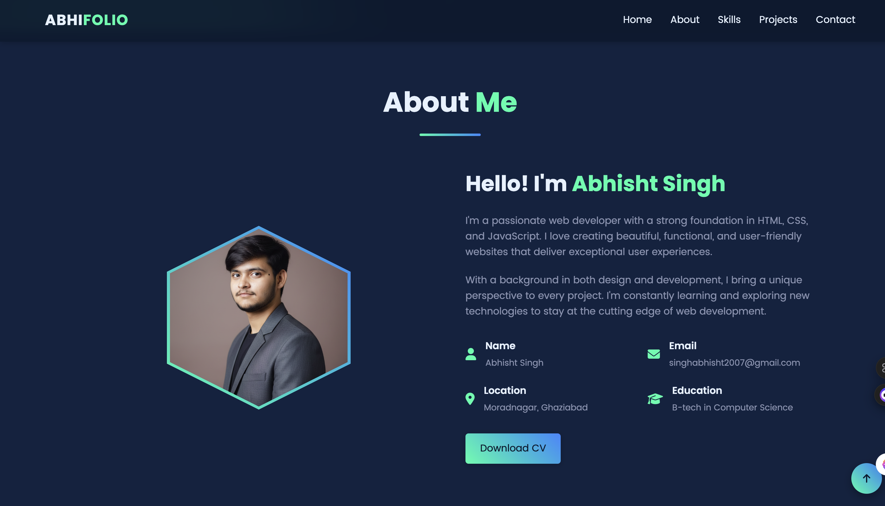 Abhifolio Portfolio